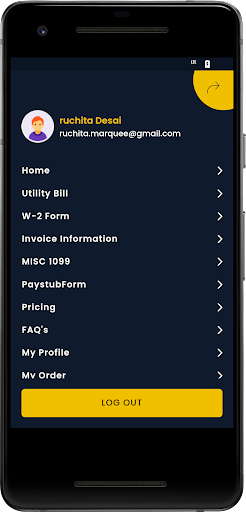 OnlineBillGenerator Screen 2