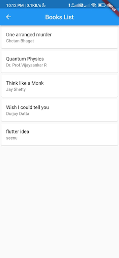 Android application ptsbook screenshort
