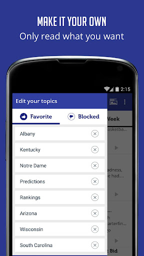 Screenshot of College Basketball News, Video