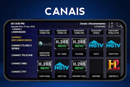 MEU IPTV:Canais De TV Ao Vivo