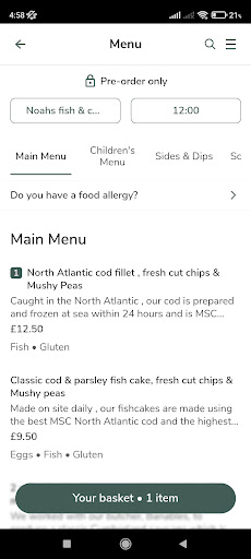 Noahs Fish & Chips Screen 2
