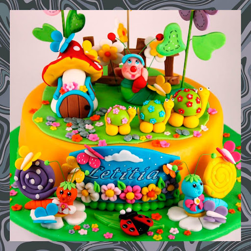 decoración de cupcakes 39,1 * 15 cm bodas cumpleaños tartas Mousyee 7 piezas Plantillas para Tarta,plantillas para decorar pasteles Para tartas 
