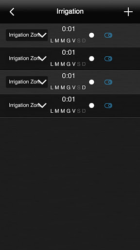 Giove iCONTROL Screen 3
