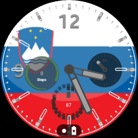 Slovenia Flag Watchface - 1.0.0 - (Android)