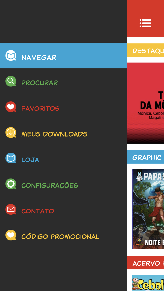 Android application Banca da Mônica screenshort