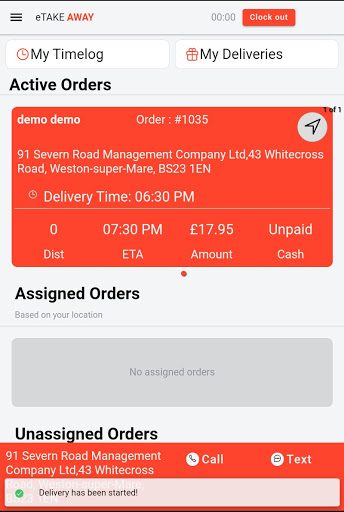 ETM Delivery Tracking Screen 3