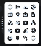 screenshot of Black Icon Pack : LuX