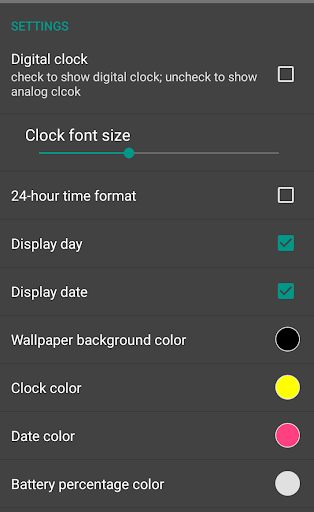 Digital Clock Live Wallpaper Screen 3