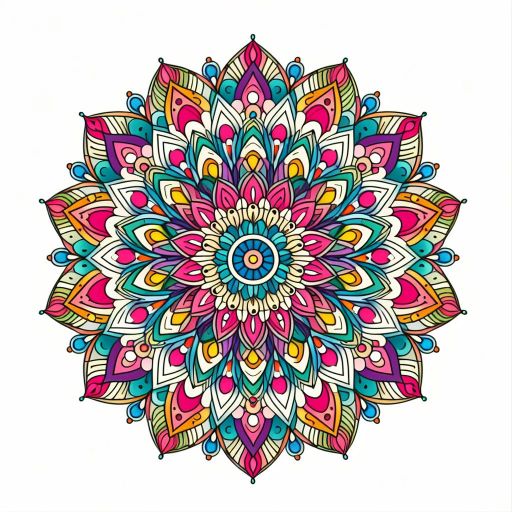 Mandala Color by Number Book