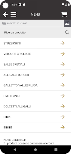 AlliGalli Ristorante Screenshot 3 - AppWisp.com