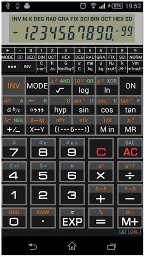 Android application Scientific Calculator 995 screenshort