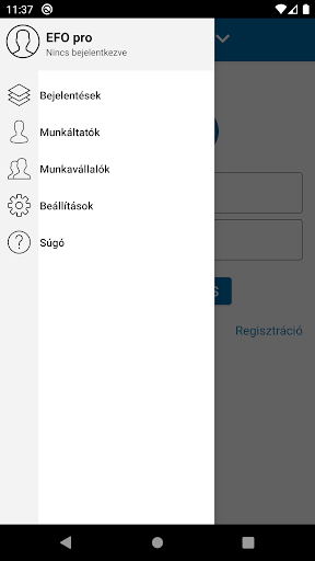 Android application EFO pro screenshort