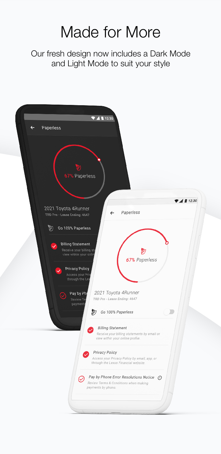 Android application Toyota Financial Services screenshort