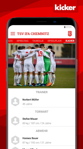 Android application TSV IFA Chemnitz screenshort
