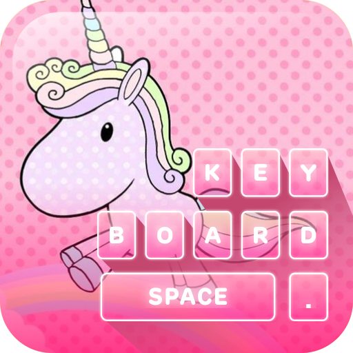 Tema Keyboard Pastel Unicorn Dream terbaru