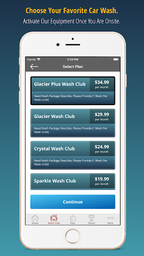 Glacier Car Wash Screen 2