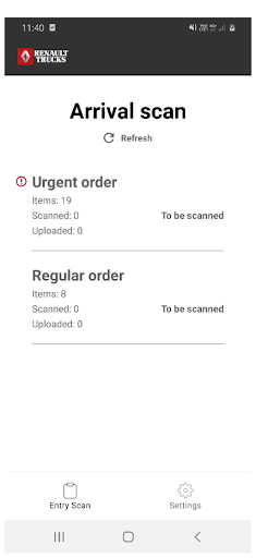 DMS Scan Screen 2