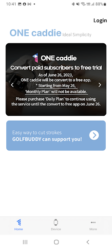 ONE caddie:GOLFBUDDY Golf GPS Screen 3