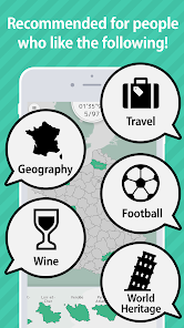 Captura de Pantalla 2 E. Learning France Map Puzzle android