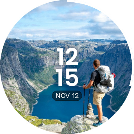 Screenshot of PhotoWear Watch Face