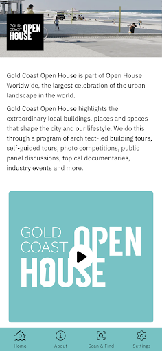 Android application Gold Coast Open House screenshort