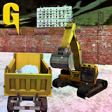 Excavator Snow Loader Truck 3D icon