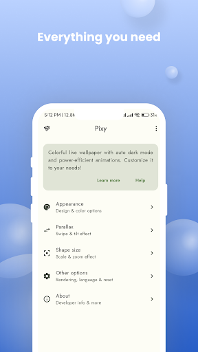 Android application Pixy - Live Wallpaper screenshort