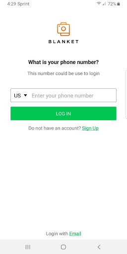 Android application Blanket screenshort