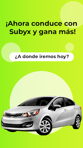 Android application Subyx Driver: Viajes seguros screenshort