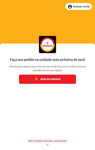 Android application A Esfirraria screenshort