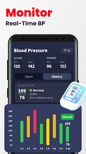 Screenshot of Heart Rate Monitor - Pulse App