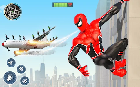 Flying Spider Hero Man Games