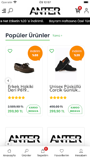 Android application Anter Butik screenshort