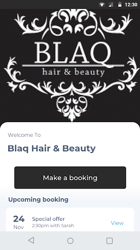 Android application Blaq Hair & Beauty screenshort