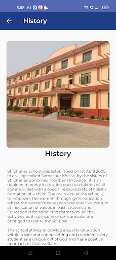 St. Charles School, Samaspur Screen 2