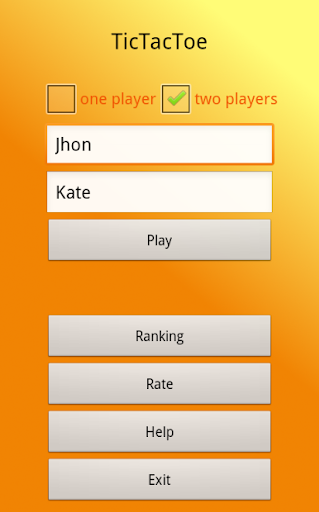 TicTacToe Challenge Screen 2