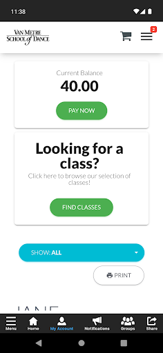 Van Metre School of Dance Screen 3