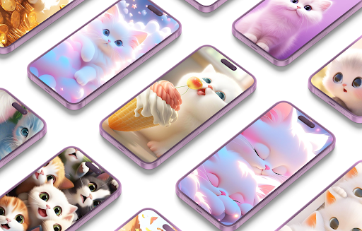 Android application Cute Cat wallpapers screenshort