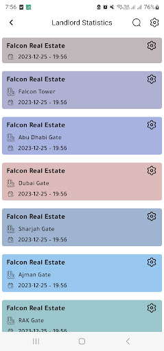 Android application Landlord Statistics screenshort