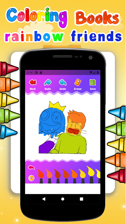 Rainbow friend Coloring Book - 1.1 - (Android)