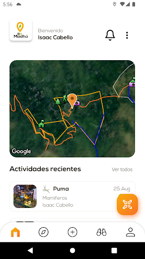 Android application Madhú - Reserva Natural screenshort