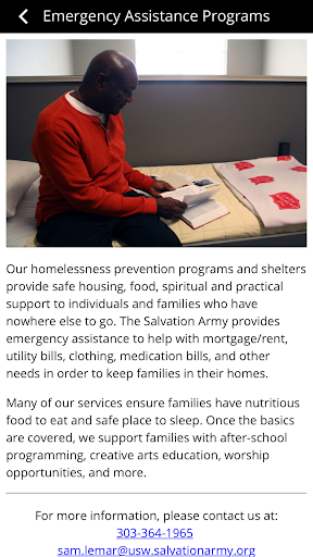 The Salvation Army Aurora Screen 3