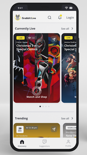 Grabbit - Live Video Shopping Screen 2