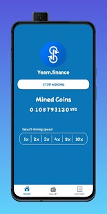 YFI Miner - Yearn.Finance (YFI) Cloud Mining Screenshot