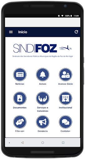 Android application SINDIFOZ screenshort