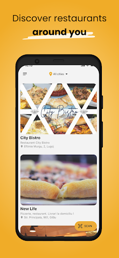 Android application Menoo: Dining made easy screenshort
