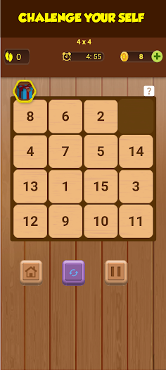 Sliding number puzzle - Screenshot 4