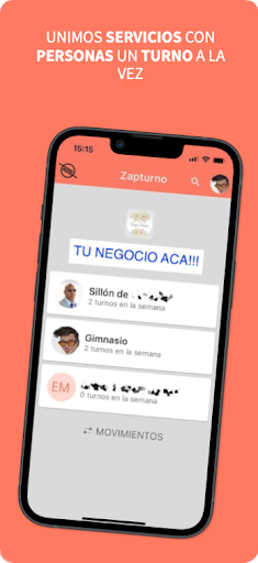 Android application Zapturno screenshort
