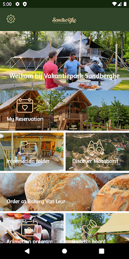 Android application Sandberghe screenshort
