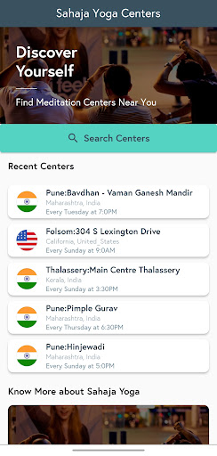 Sahaja Yoga Centers Screen 2